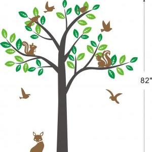 Cute Fox Squirrel Birds Tree Trees Bird Squirrels..