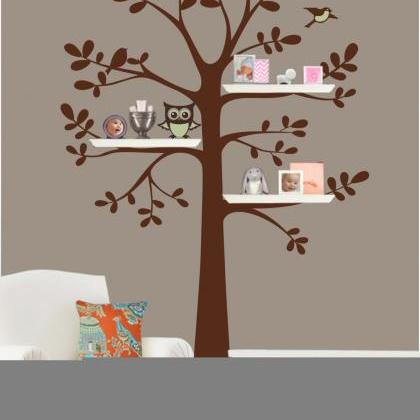 Family Tree Wall Decal - Shelf Tree Decal - Tree..