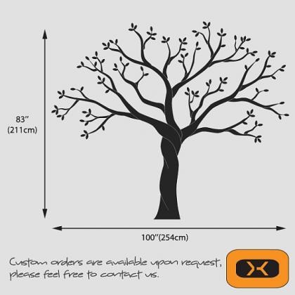 Vinyl Wall Decal Family Photo Frame Tree Buds..