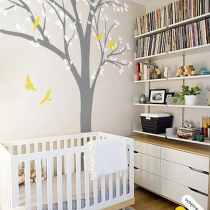 Nursery Tree Vinyl Wall Decal Large Wall..