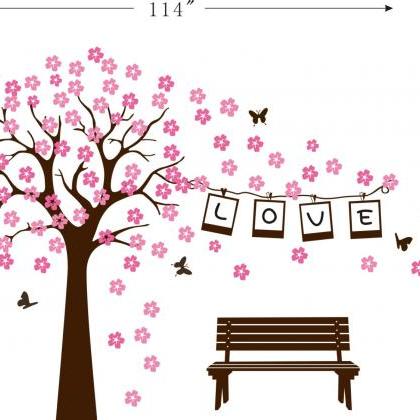 Love Photo Frame Blossom Flower Tree Vinyl Wall..