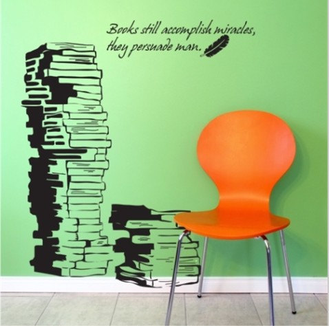 Vinyl Wall Decal Book Children Study Room Decals Books Words Word Home Wall Sticker Stickers Study Room Bed Baby Mural Murals Removable R001